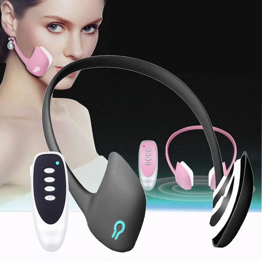 

Chin V-Line Up Lift Belt Machine Red Blue LED Photon Therapy Face Slimming Vibration Massager Facial Lifting Device V Face care