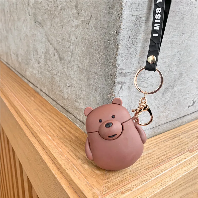 49K Милый мультяшный беспроводной чехол для наушников Apple AirPods 2 силиконовый чехол для наушников для Airpods защитный чехол fundas - Цвет: 49K