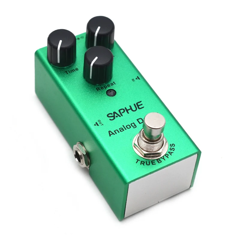 saphue elektrische gitarre analog delay zeitmixwiederholen knopf wirkung pedal mini einzigen typ dc 9v true bypass free global shipping