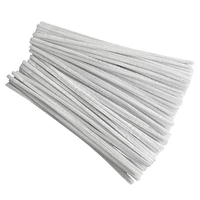 100 pcs 30cm creation pipe cleaners white