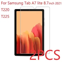 2 Stuks Voor Samsung Galaxy Tab A7 Lite SM-T225 T220 8.7in Scherm Beschermende Film Anti-Kras Hardheid Tablet Gehard glas 2021