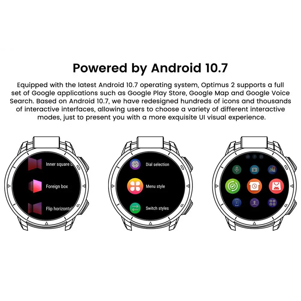 

2021 Smart Watch For Kospet Optimus 2 4GB+64GB 13M Rotating Camera With Swivel Cam & 31 Sports Modes For Android Drop Shipping