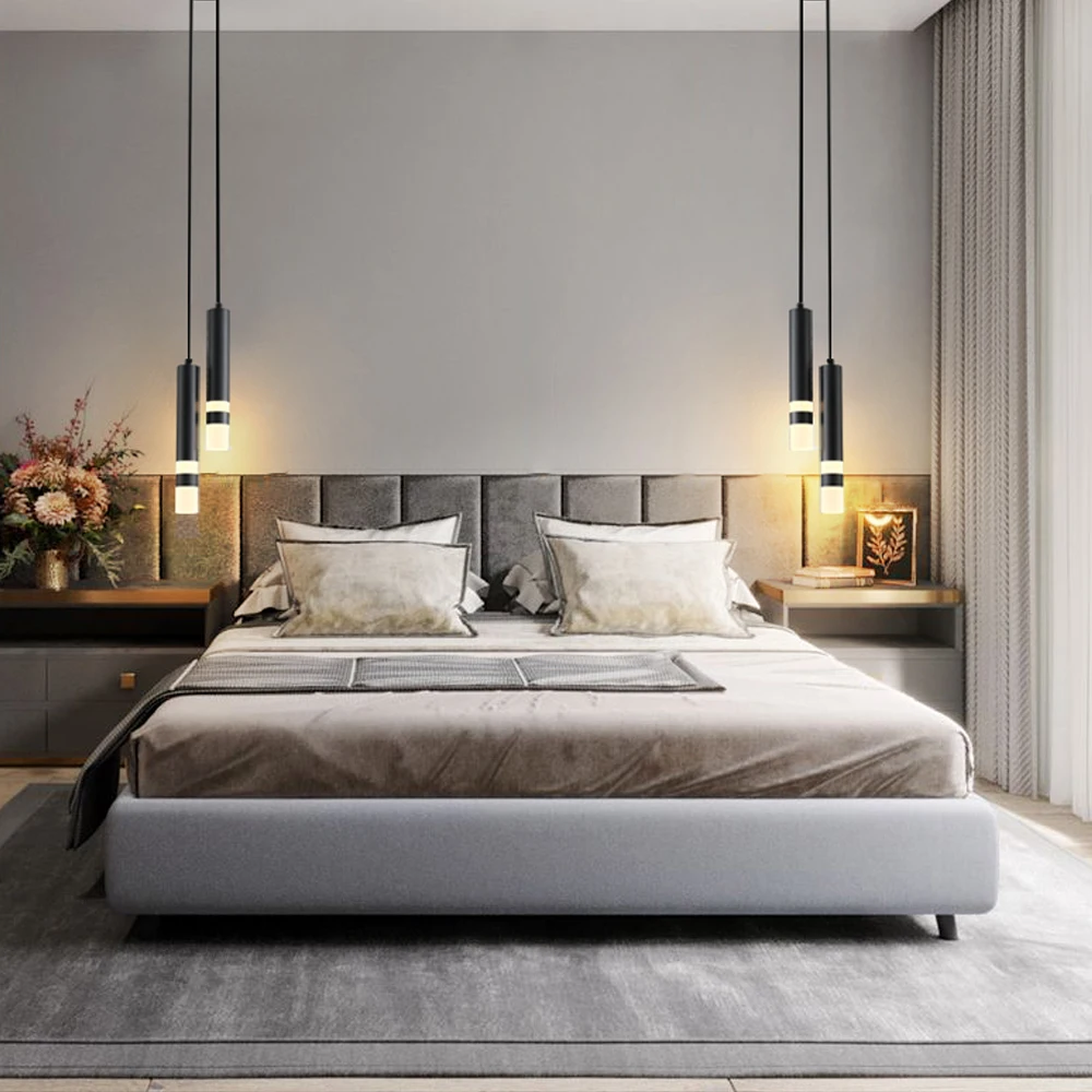 Цена Светодиодный подвесной светильник с двумя источниками света, светящийся вверх и вниз, осветительный прибор для кухонного островка, столово...