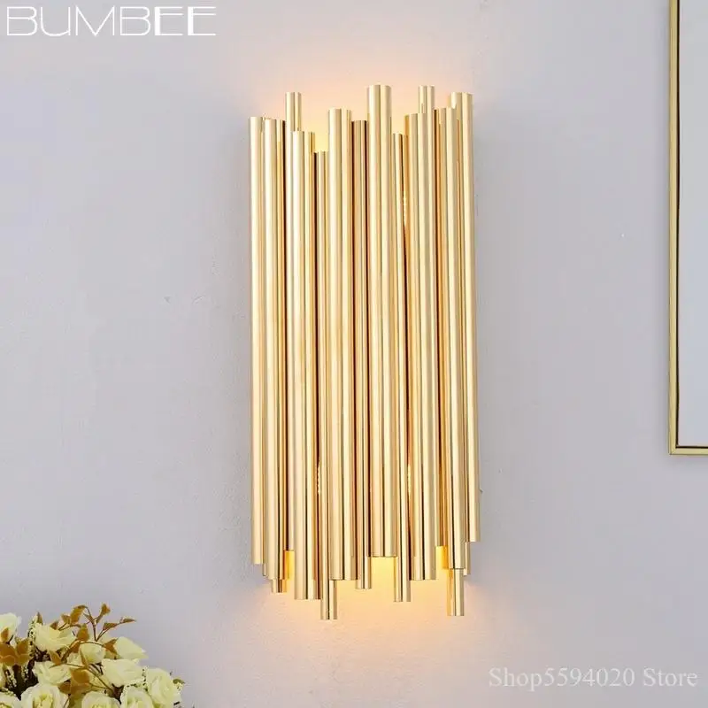 Роскошная железная настенная лампа в стиле постмодерн простой креативный