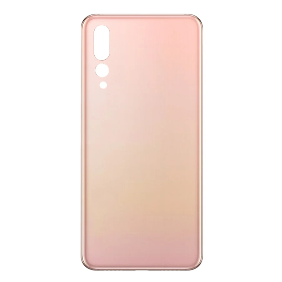 Для huawei P20 Pro Задняя стеклянная крышка батареи задняя дверь Корпус чехол панель для huawei P20 Pro Задняя стеклянная крышка с объективом камеры - Цвет: Pink No Lens