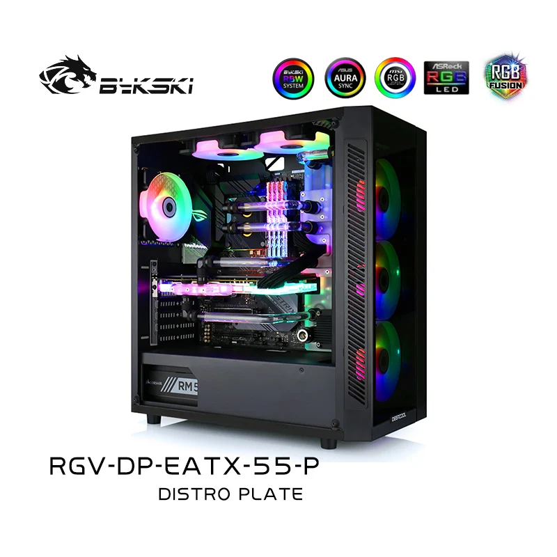 Акриловая доска для водных путей Bykski чехол с водяным охлаждением подходит RGB/A RGB