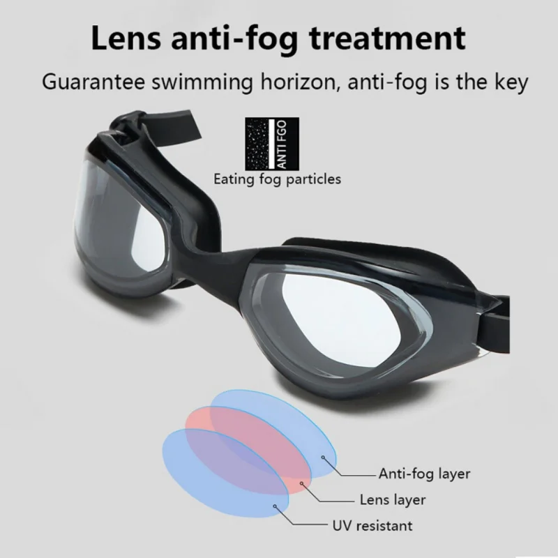 Новинка спортивные очки для плавания анти туман УФ защита водонепроницаемые