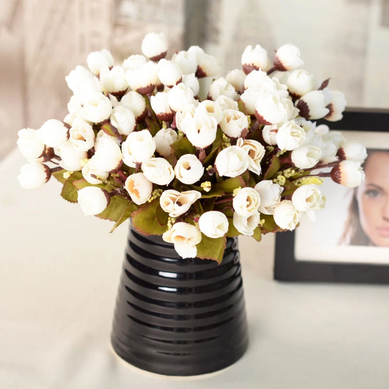 Искусственные розы для свадьбы/осени украшение на Рождество/дом искусственные