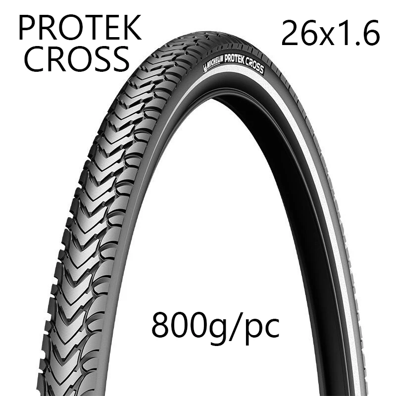 Шина дорожного велосипеда Michelin Protek Cross 700 * 28C/35C/38C 26*1 6 двухсторонняя отражающая 700C