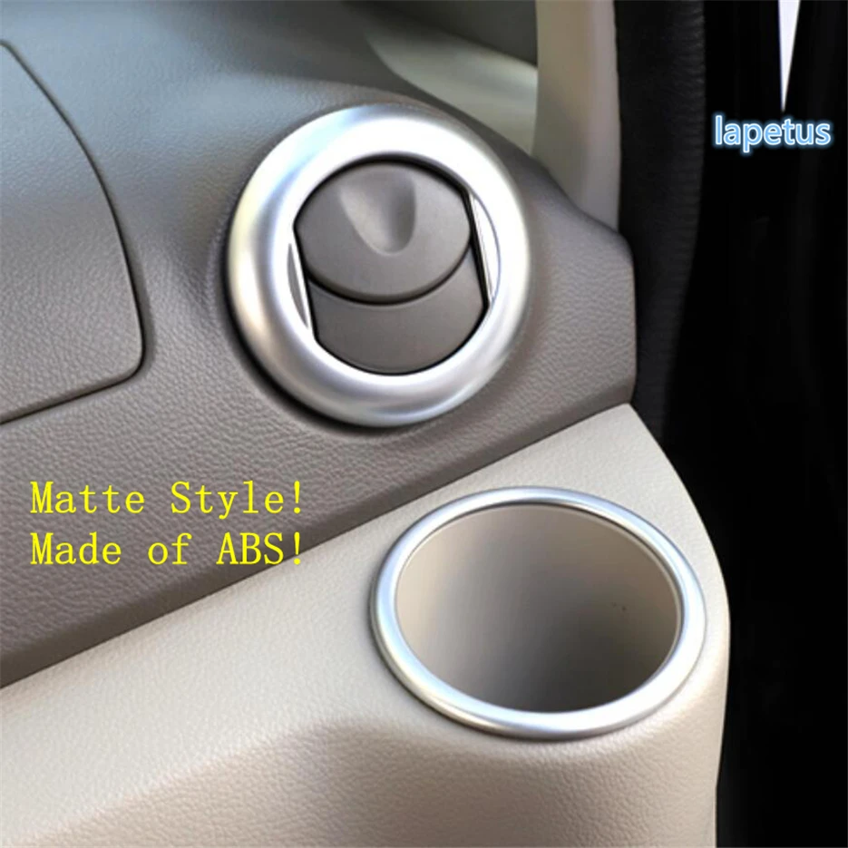 

Lapetus Side Front Water Cup Holder Decoration Ring Cover Trim Fit For Nissan NV200 / Evalia 2015 - 2019 Matt / Carbon Fiber ABS