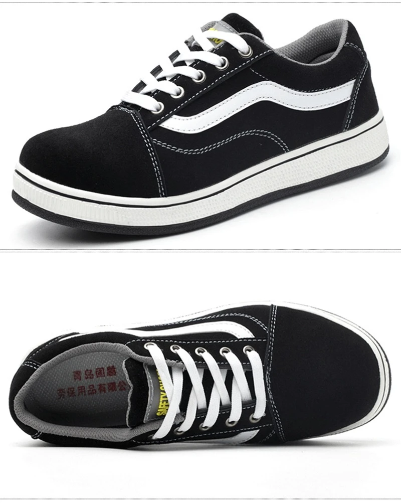 

DEWBEST 2021 New Men's High Quality Work Safety Shoes Wear Non-slip Bottom Steel Toe Cap Breathable Anti-piercing Casual Shoes