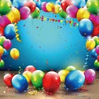 Воздушные шары на день рождения фон для фотосалона с лентами флаг День Рождения вечерние фотозонт фон для фотосъемки фотосессия Фотостудия