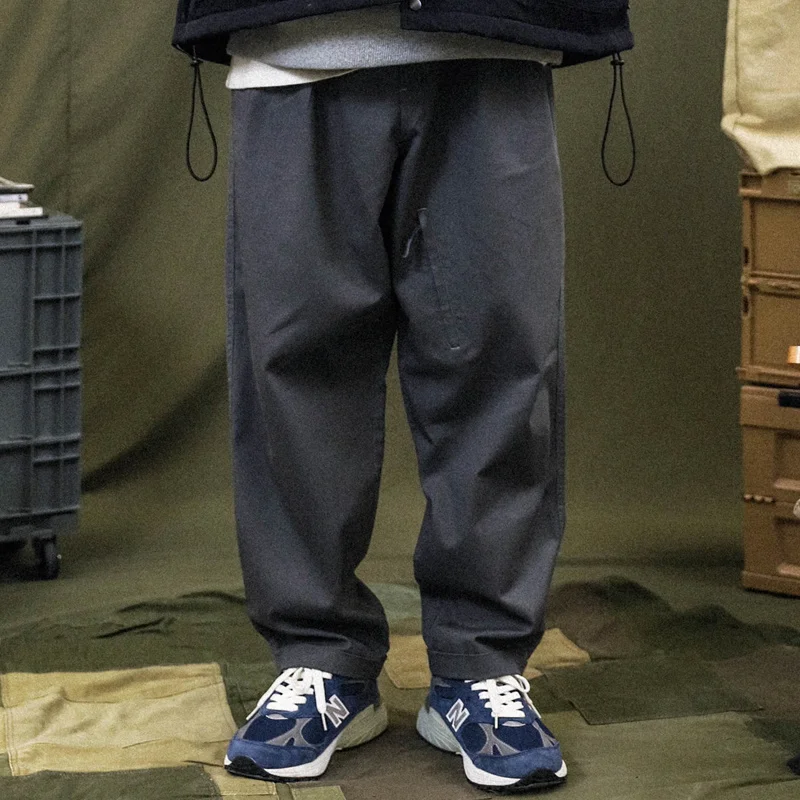 

Zipper Pocket Harem Pants Mens Streetwear Solid Color Wide Leg Pants Men Casual Trousers