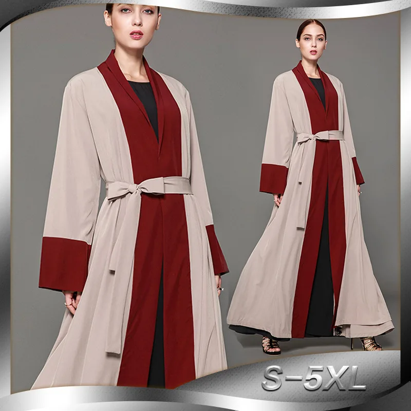 Женская одежда малайзийский этнический кардиган в мусульманском стиле красное