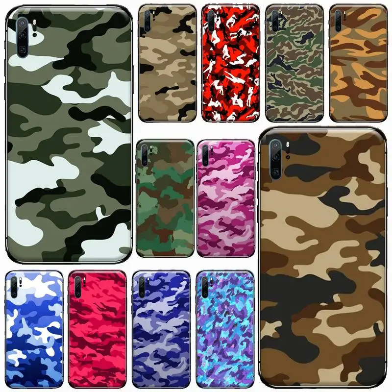 

Camouflage Pattern Camo military Army Phone Case For Huawei honor Mate P 9 10 20 30 40 Pro 10i 7 8 a x Lite nova 5t