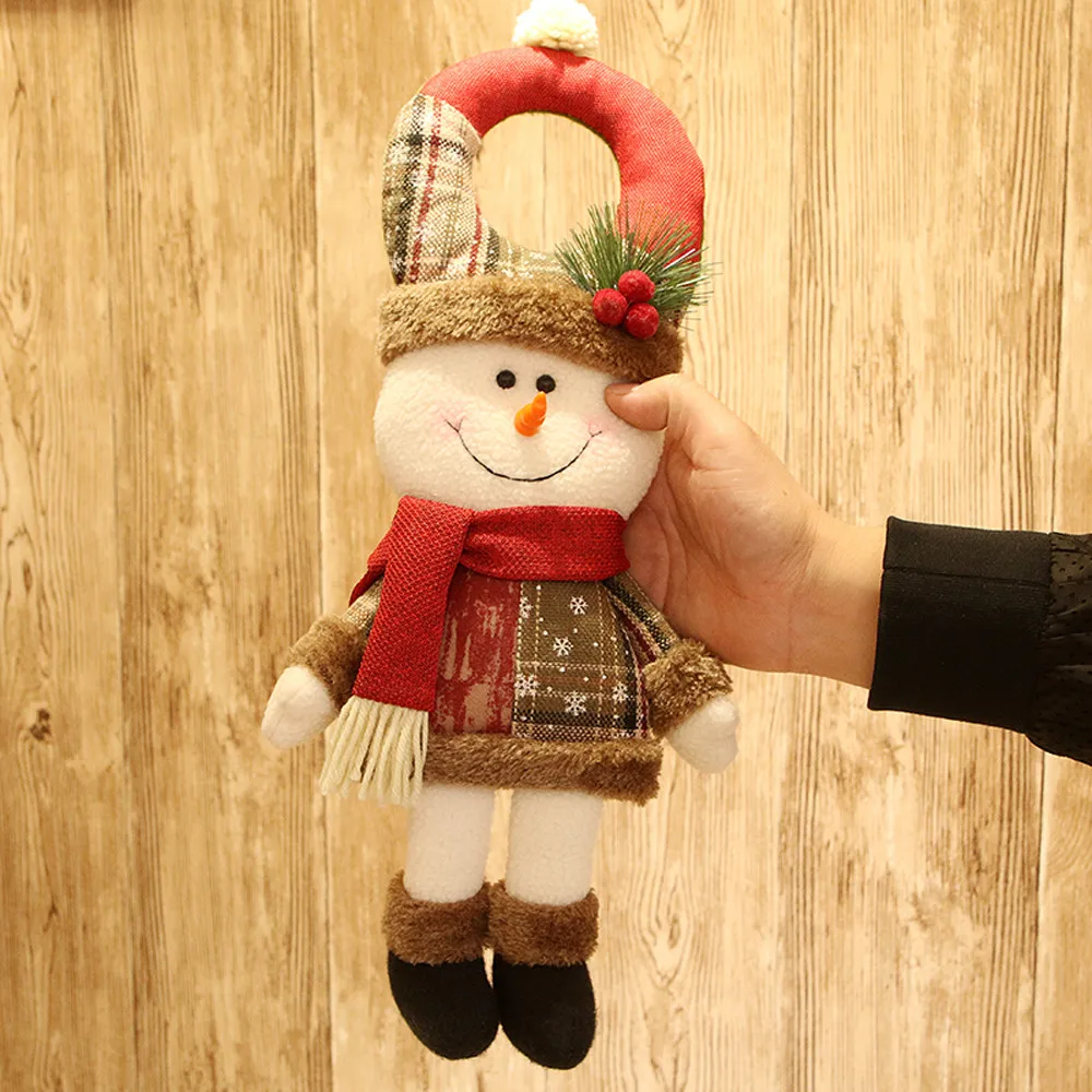 Рождественские украшения Санта Клаус Снеговик игрушка кукла в виде оленя