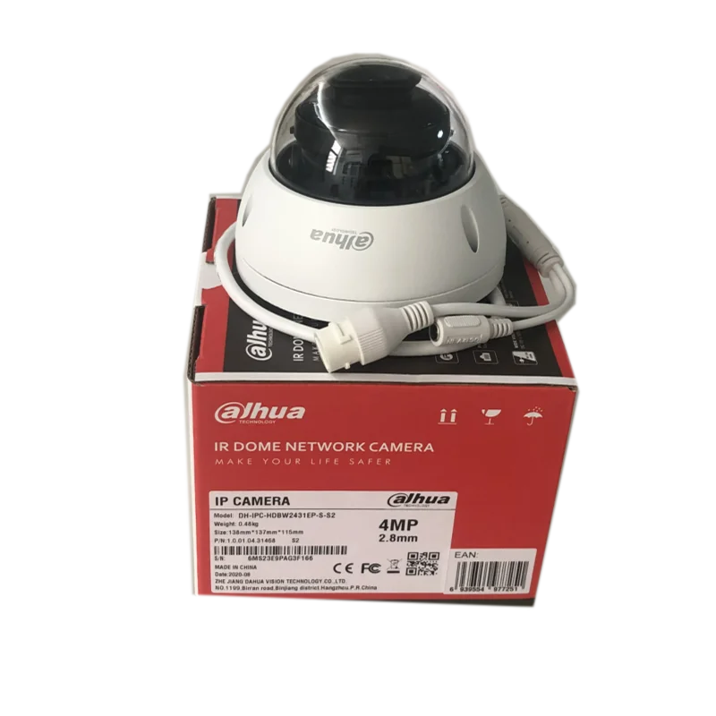 Оригинальная Мини купольная IP-камера Dahua фотовспышка 4 МП POE IR30M встроенная
