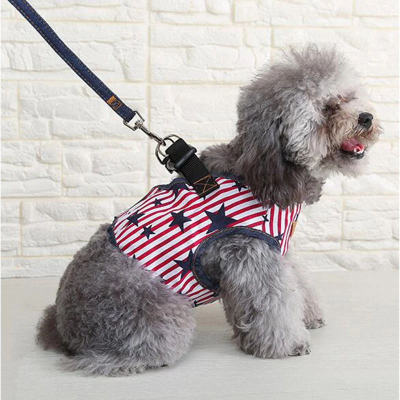 Воздухопроницаемая шлейка для домашних животных в полоску камуфляжный жилет