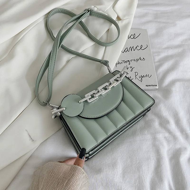 

Women 2021 Summer New Solid Color Crossbody Bag Lady Top-Quality Shoulder Bag Fashion All-Match Cell Phone Handbags Purse