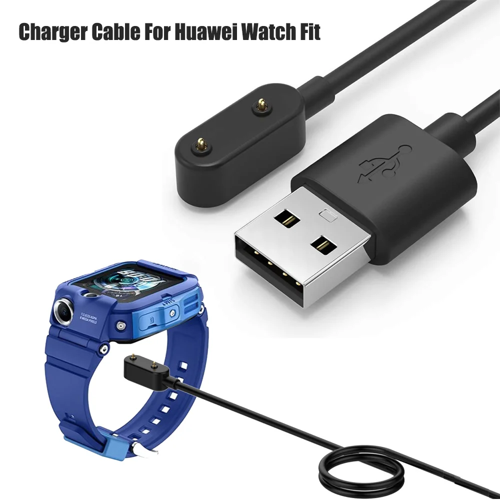 

2-Pack 1m Charger Compatible with Huawei Watch Fit Smart Watch USB Charging Cable Adapter For Huawei Fit Replacement Accessory
