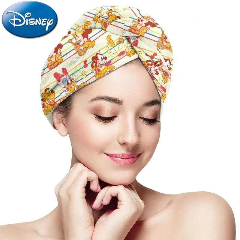 

2022 New Disney Cartoon Woman Dry Hair Cap Super Absorbent And Quick-Drying Shower Cap Towel Cap Wiping Head Towel Headscarf