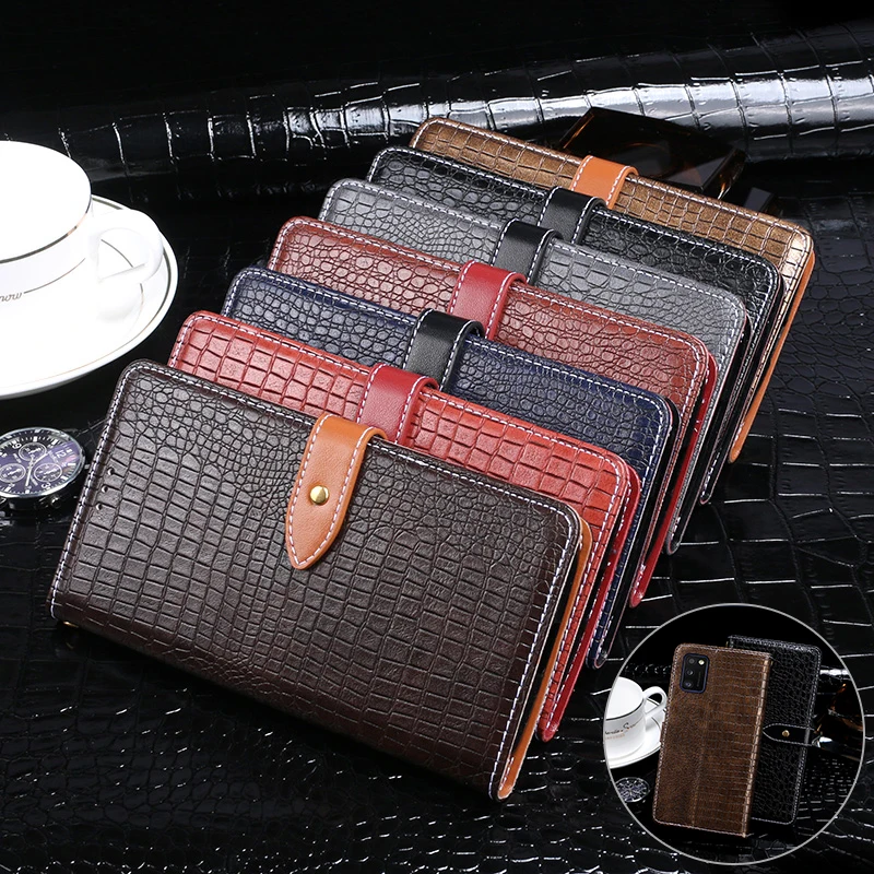 

Case For Samsung Galaxy A41 Case Cover Crocodile Grain Flip Leather Case For Samsung Galaxy A41 Cover Business Phone