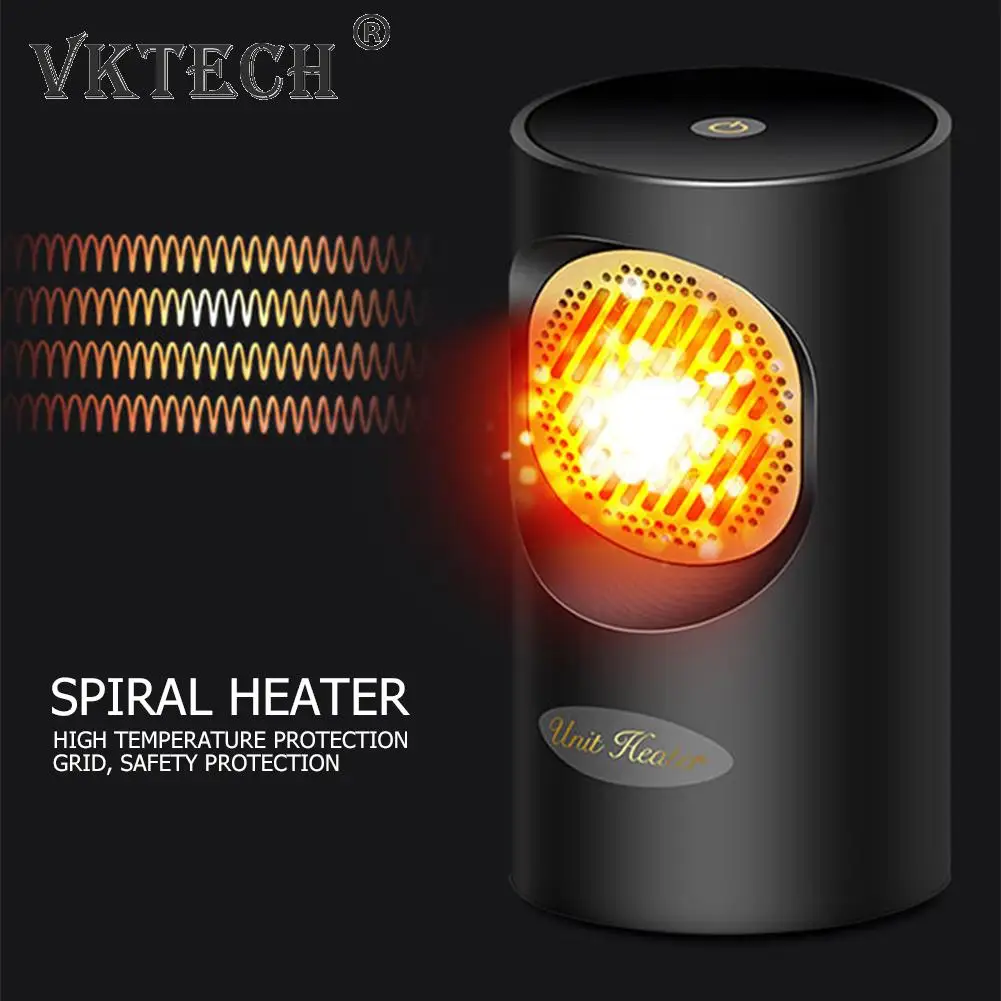 

Portable 300W Electric Fan Heater Desktop Household Air Warmer Handy Heating Stove Radiator For Indoor Camping Car