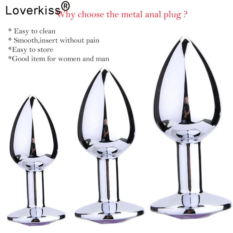 Ass Plug Anal Dildo Butt Big Beads Large Crystal Anus Dilator Stimulator Woman Man Intimate Toy | Красота и здоровье