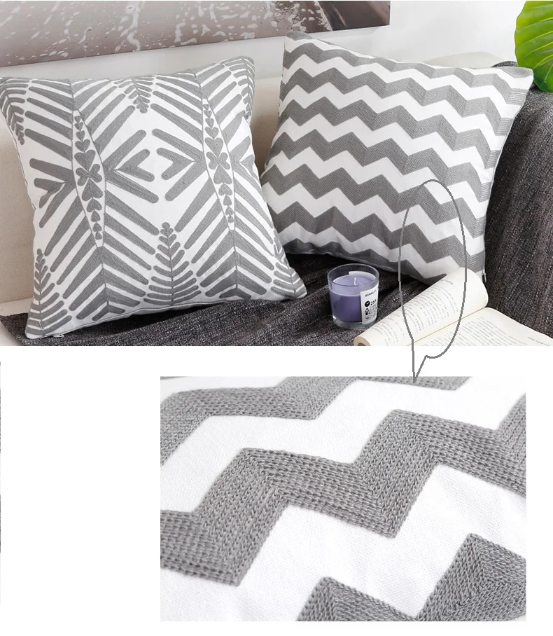 Декоративная наволочка Junwell из хлопчатобумажной ткани 45 см | Дом и сад