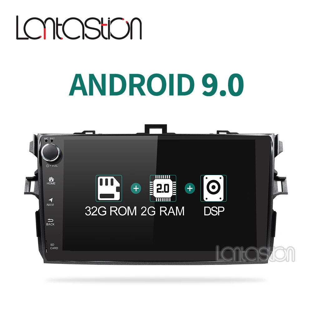 Android 9 0 32G DSP автомобильный dvd gps навигация для Toyota corolla 2007 2008 2009 2010 2011 Автомобильный
