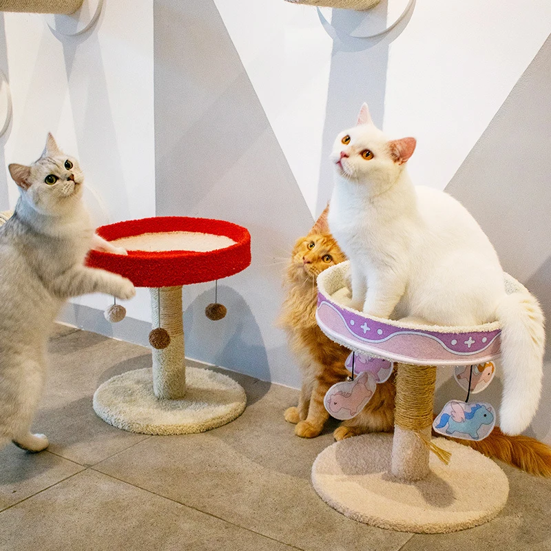 

Pet Cat Scratching Post Tower Sisal Rope Wood Cat Toy Furniture Protector Cat Tree Bed Climbing Cats Scrapers Offer Pet Products