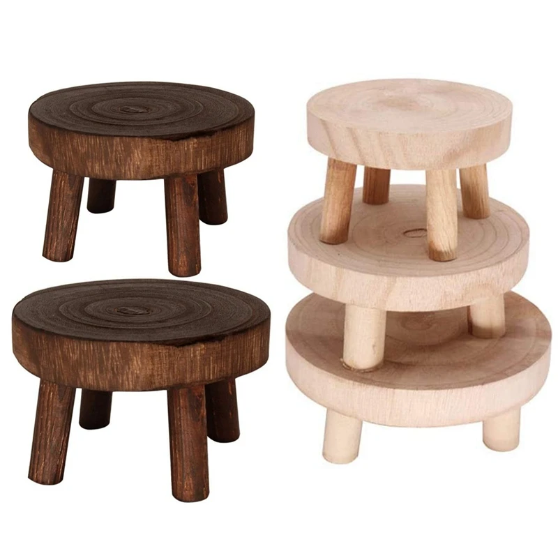

Mini Wooden Bench Stand, Plant Stand, Flower Pot Stand, Pot Stand, Support Indoor Natural