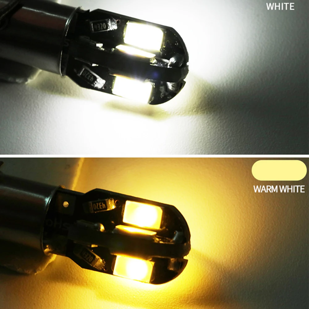 4 шт. BA9S 8 SMD 5630 Светодиодный Canbus лампы t4w h6w Автомобильный светодиодный интерьер