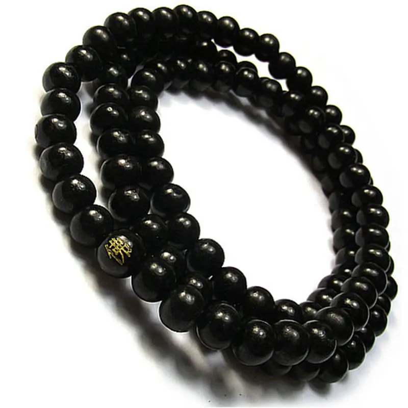 Браслет из натурального красного сандалового дерева тибетский буддийский