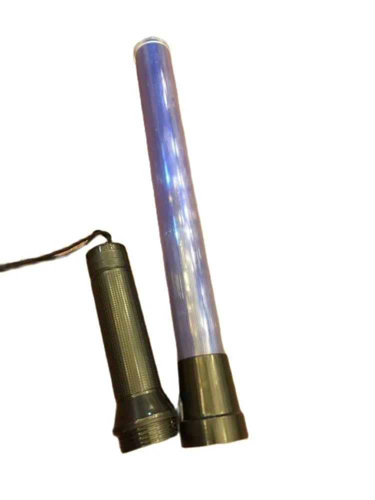 54 см * 4 ПВХ жесткая синяя трубка наружные светодиодный сигналы безопасности