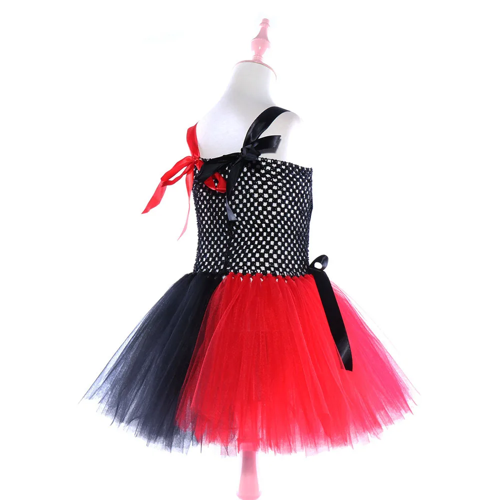 Harry Quinn Christmas Dresses Girls Carnival Mesh Princess Dress Clown Female Anime Cosplay Clothing Halloween Costume For Kids |