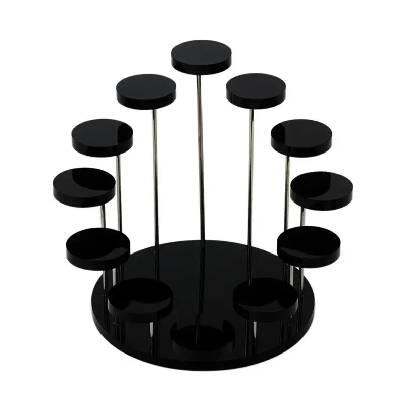 

Acrylic Ring Display Stand Earrings Show Support Jewelry Counter Showcase Props Holder Tray