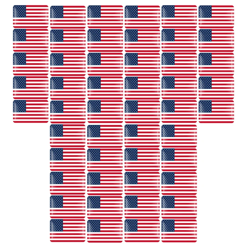 

10/20/50 шт. 3D эпоксидная смола США Америка США американский флаг эмблема Стикеры автомобиля руль приборной панели Декор Наклейка для Tesla
