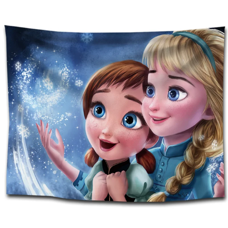 Декоративное плед из полиэстера с мягким плюшем "Замороженные" Disney для дома, с мандалой для детской комнаты.