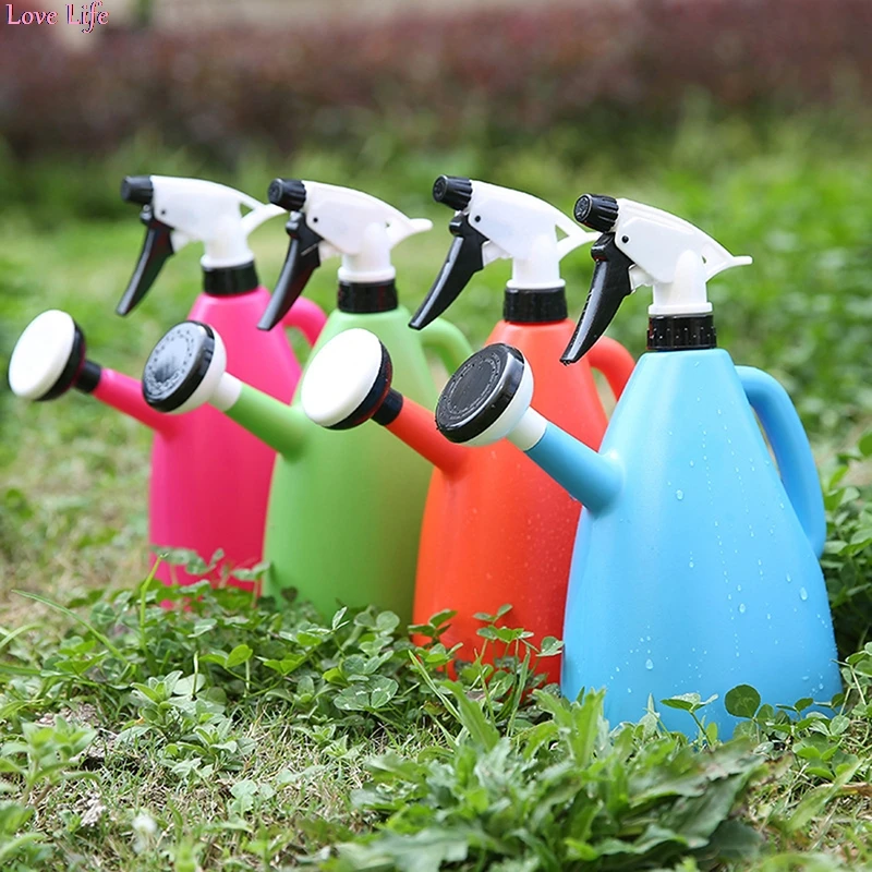 

New 2 in 1 Small Watering Kettle Spray Plastic Indoor Plant Water Can Durable Gardening Flower Watering Sprinkler Garden Tool