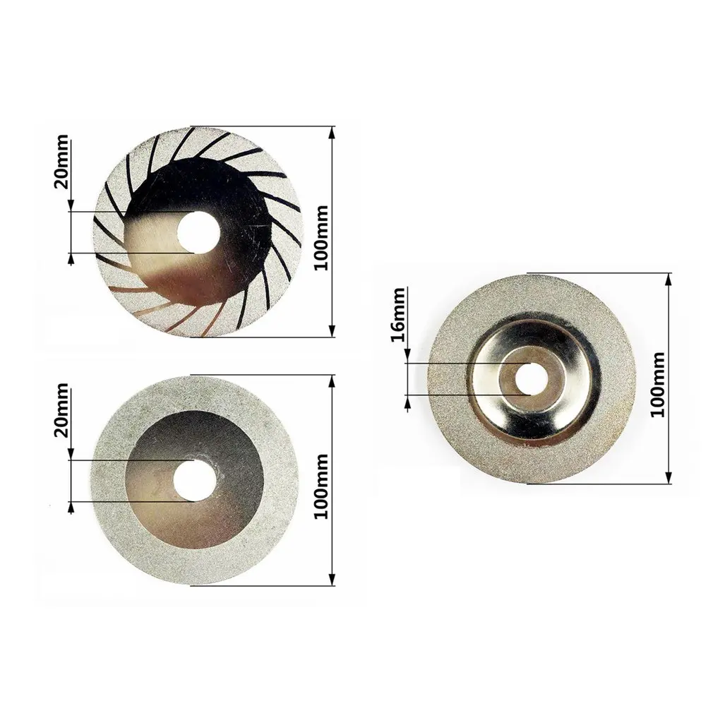 

Diamond Grinding Wheel 100MM Cut Off Discs Wheel Glass Cutting Saw Blades Cutting Blades Rotary Abrasive Tools