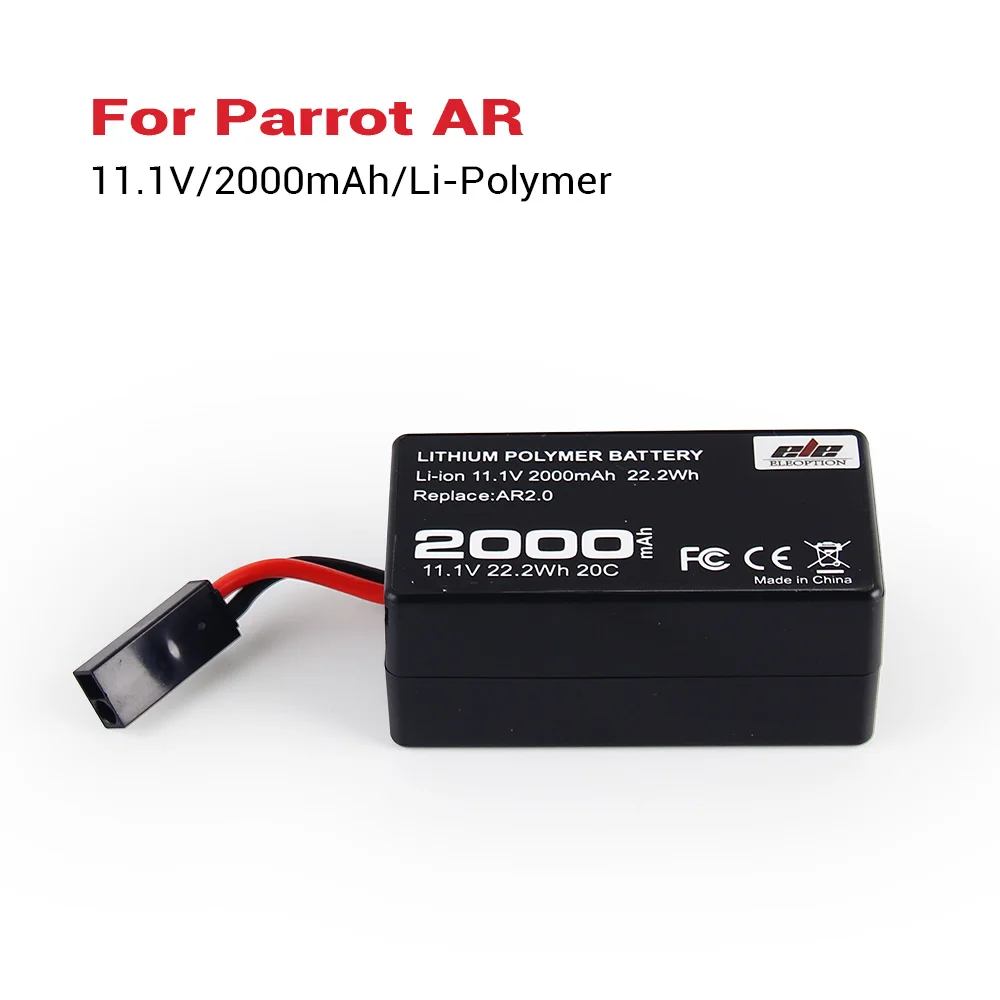 ELEOPTION 3 шт 2000mAh 11 1 V мощный литий полимерный аккумулятор для Parrot AR.Drone 2 0 Quadcopter Upgrade