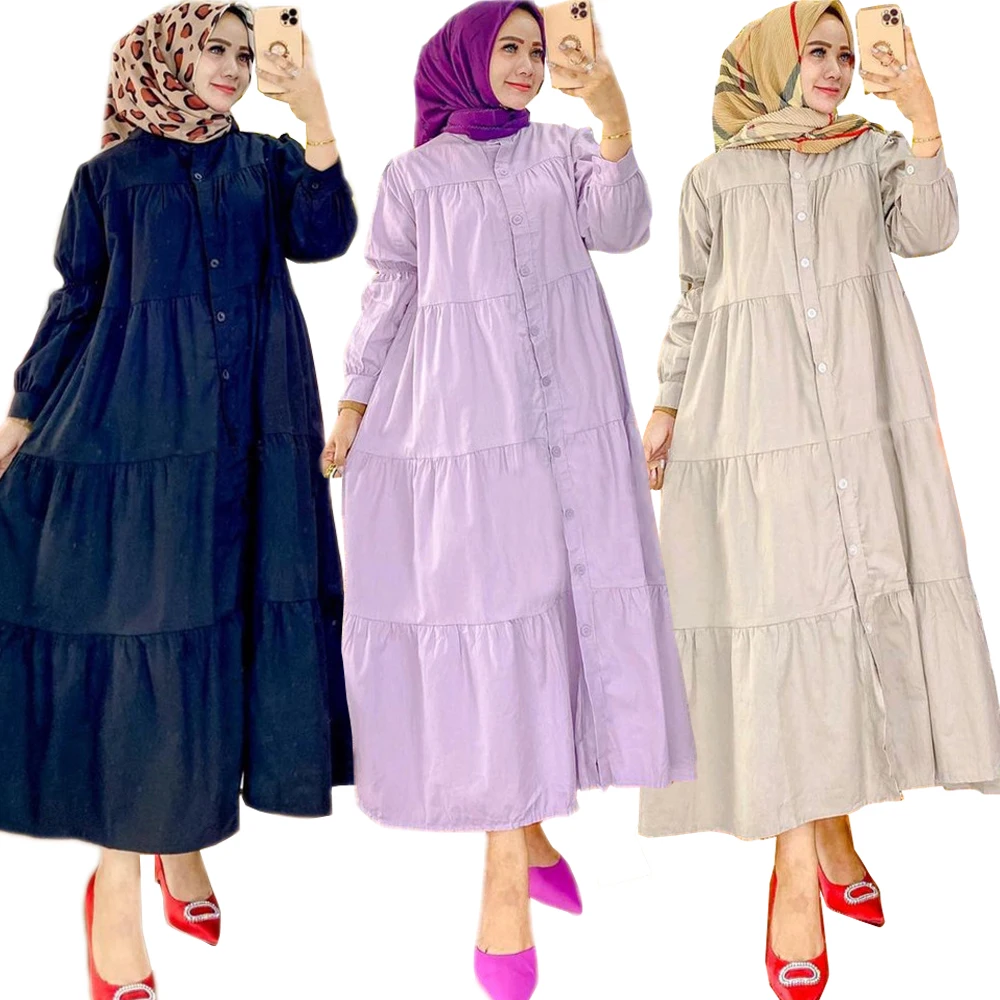 Длинное платье в арабском стиле, свободного покроя