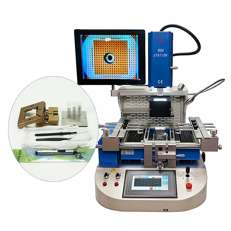 Горячий воздух экономический 3 зоны Выравнивание BGA переналадочная станция LY G720 с