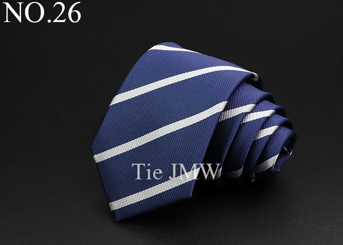 Classic Stripe Mens Tie - Jacquard Necktie in Red Blue Green for Daily Wear and Weddings