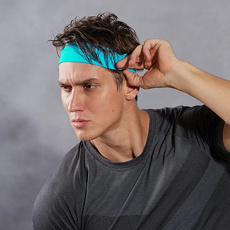 

Basketball Breathable Headwrap Sweat Band Absorbent Stretch Tennis Sport Yoga Cycling Diadema Hombre Gym Accessories EF50FH