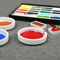 2021 new 5 layersset imitation porcelain palette watercolor painting multi layers color palette art supplies paint dish