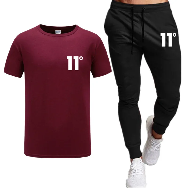 Костюм спортивный мужской с принтом повседневный комплект из двух предметов