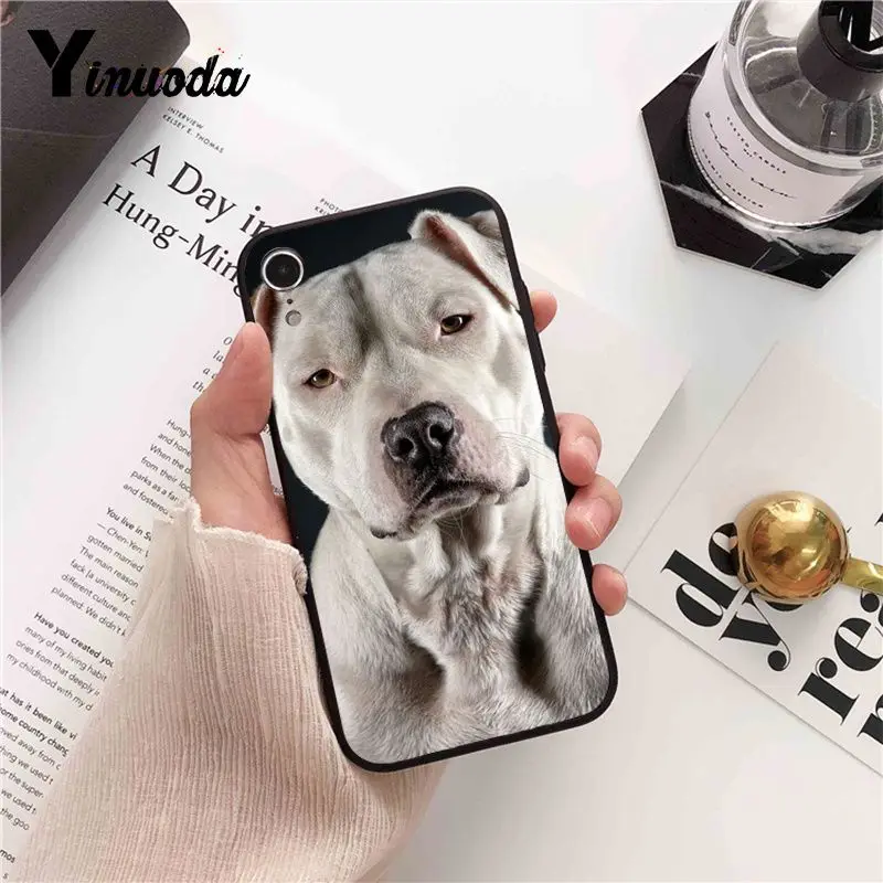 Yinuoda Pit Bull прекрасная комнатная собачка Pitbull чехол для телефона iPhone 8 7 6S 6Plus X XS MAX 5 5S