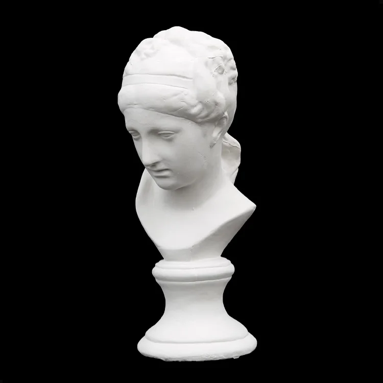 

40cm Venus Plaster Head Sketch Art Plaster Teaching Aid Model European Home Office Decoration Plaster Sculpture Home Decor